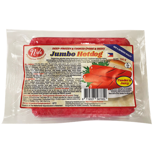 Jumbo hotdog  Tender & juicy 500g