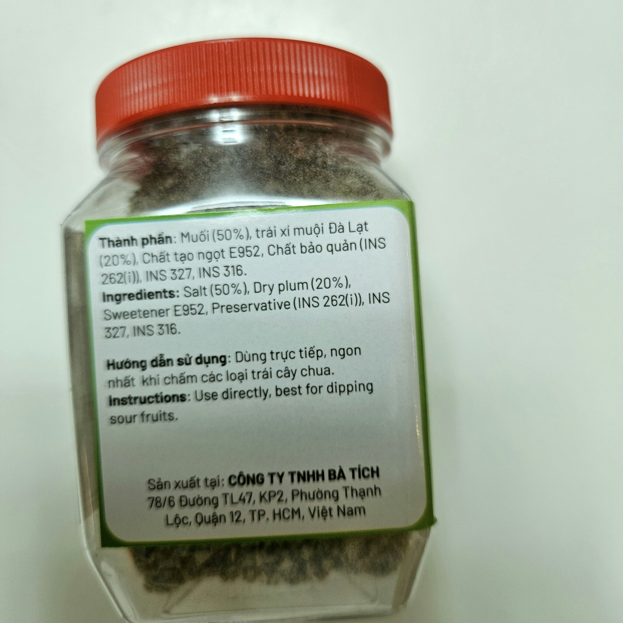 Plommon Salt 250g /Dry plum / perfect for mango, guava ,santol  & etc