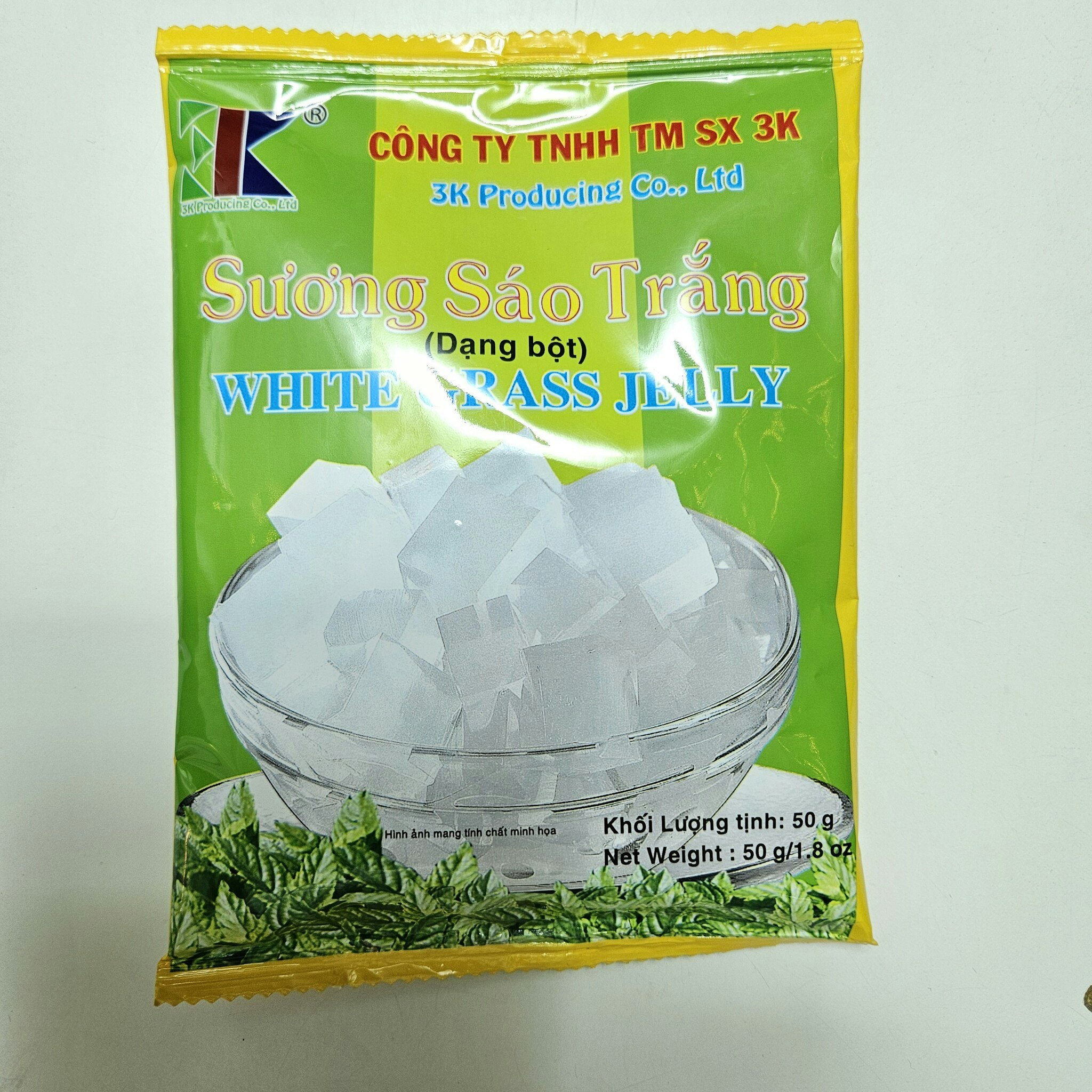 White grass jelly/ Gulaman 50g