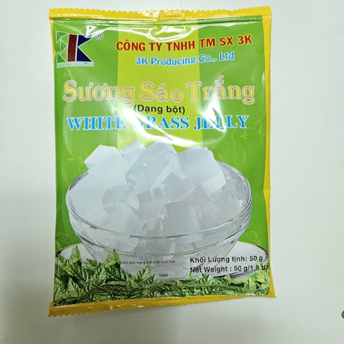 White grass jelly/ Gulaman 50g