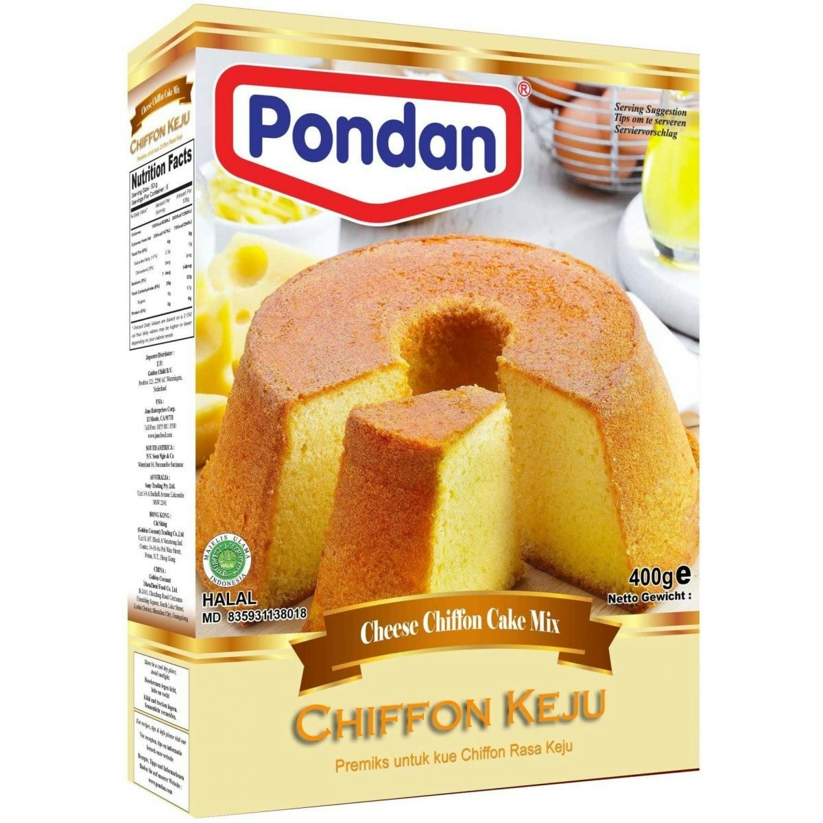 Vanila Chiffon cake Mix  400g