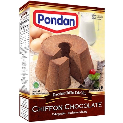 Chiffon chocolate mix 400g