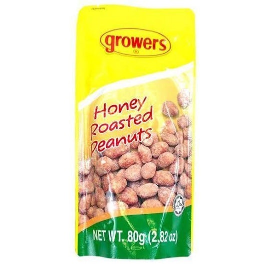 Growers honey roasted peanuts 80g