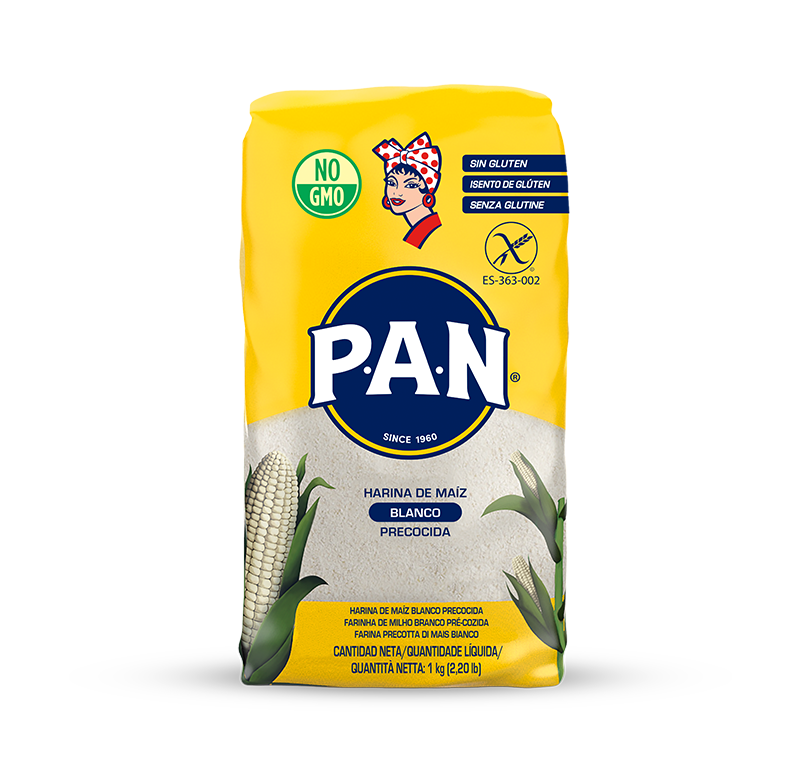 HARINA PRECOCIDA DE MAÍZ BLANCO P.A.N. SIN GLUTEN 1kg / Gluten-free