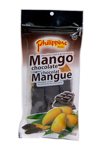 Philippine mango coated chocolate dried mango 65g