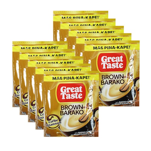 Great taste brown barako /God smak Brun Barako kaffeblanding  30g (10 stk )