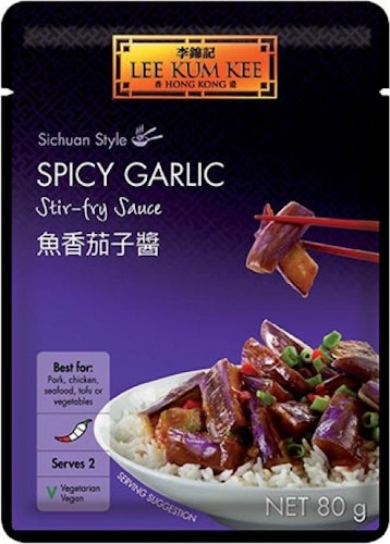 Lee Kum Kee Krydret hvitløk rørt saus/Spicy garlic 80g