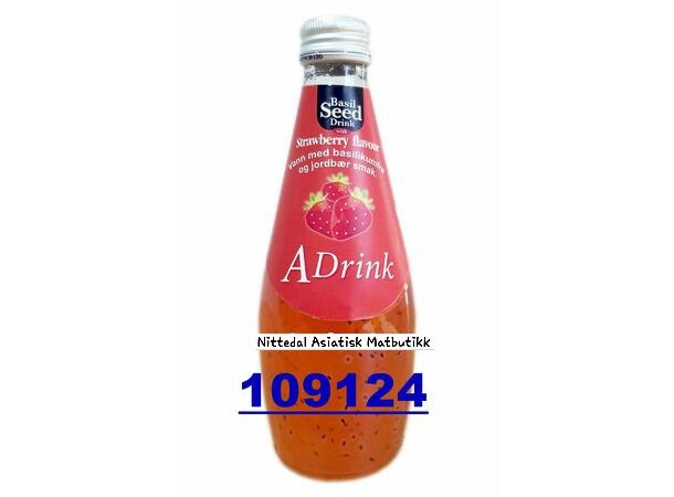 A-DRINK Basil seed with STRAWBERRY 290ml