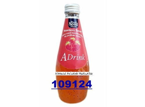 A-DRINK Basil seed with STRAWBERRY 290ml