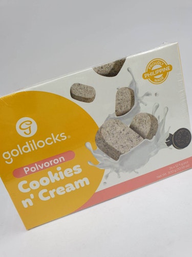 Goldilocks polvoron cookies in cream