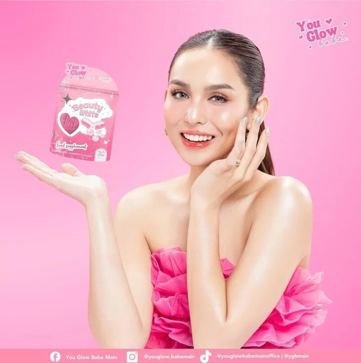 Beauty White 4-i-1 Glutathione 30 kapsler fra You Glow Babe 💯% Autentisk  ( Expiration November 28.2026