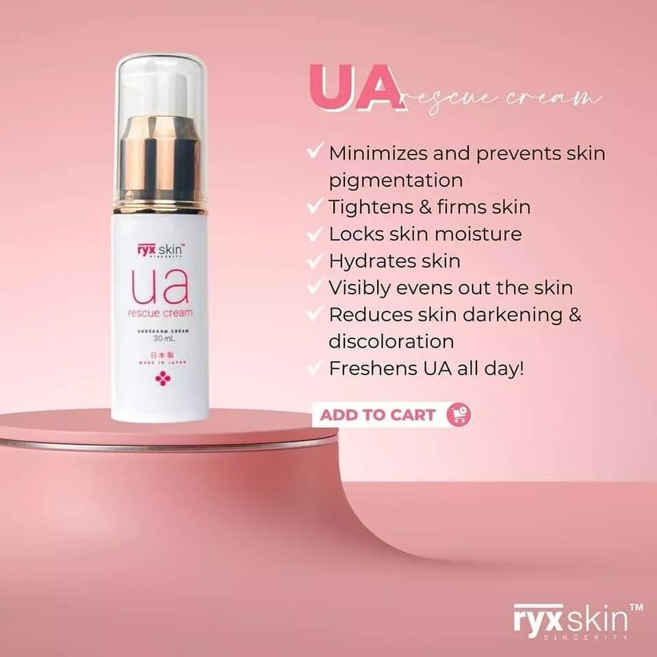 RYX Skin UA Rescue Cream / Underarm Rescue cream  made in Japan 70ml ( Expiration Date October 30.2027
