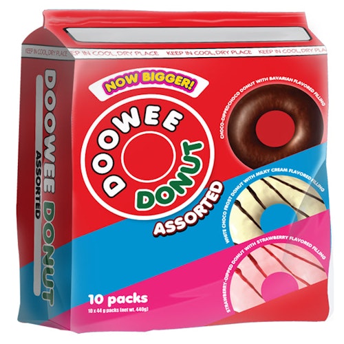 Doowee Donuts Assortert 420g 10 stk