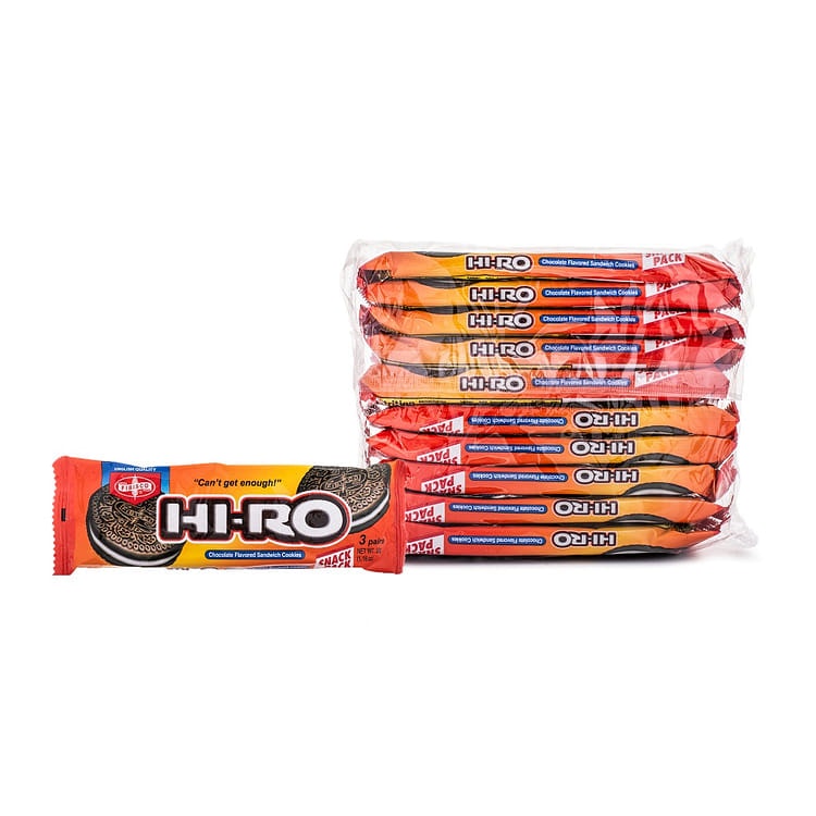 Hi-Ro chocolate flavored  sandwich cookies 10 stk 330g