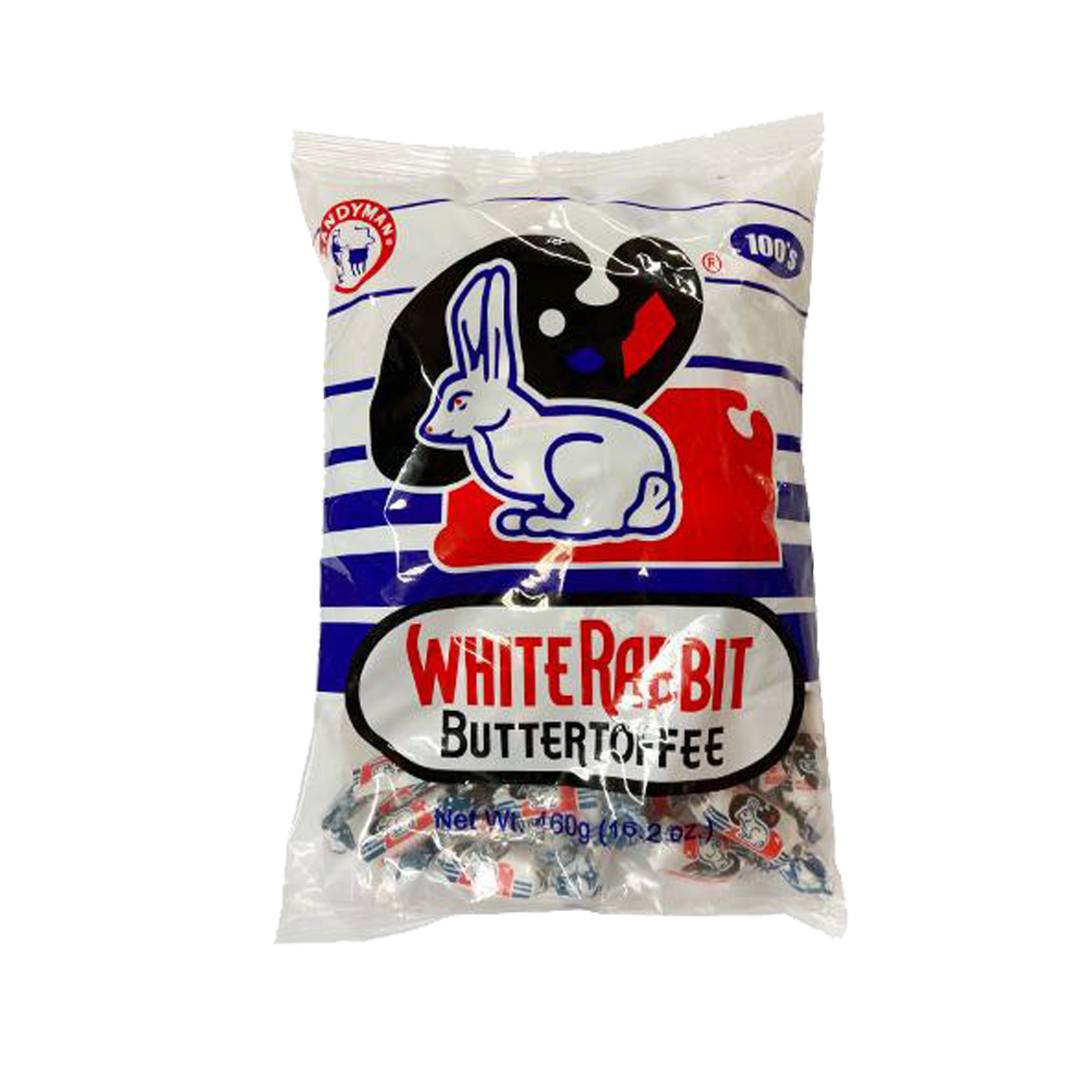 White Rabbit butter Toffee candy 100 stk  460g
