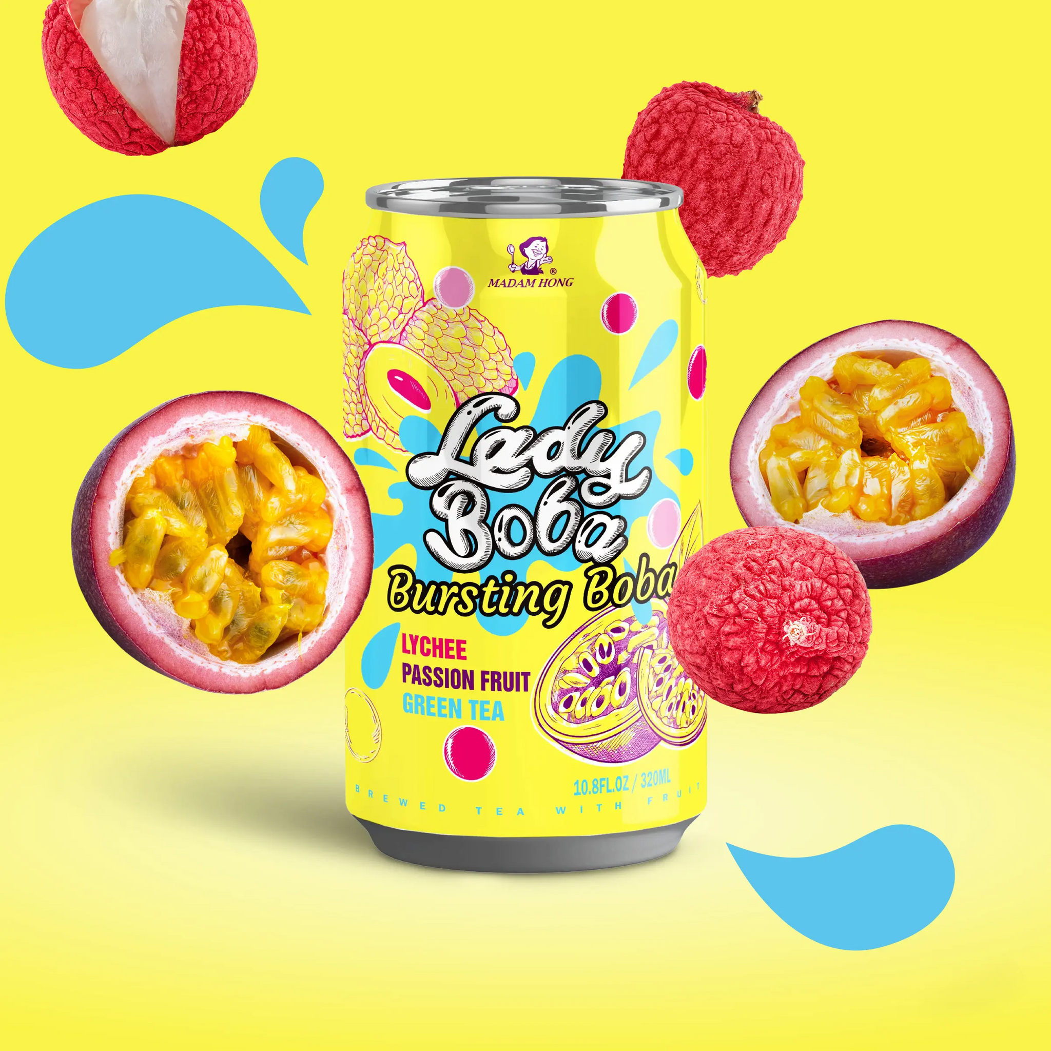 Lady Boba  Bubble Tea  lychee  passion fruits  ice tea