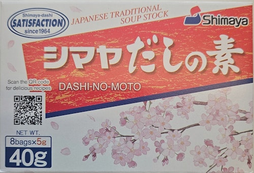 DASHI-NO-MOTO 40G 8 BAGS 5G/ JAPANESE  TRADITIONAL  SOUP STOCK, Product of Japan