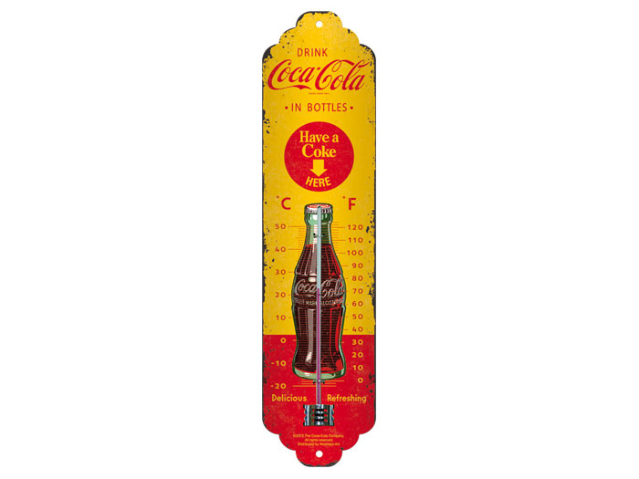 Termometer - Drink Coca-Cola in bottles