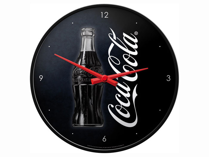 Väggklocka - Coca-Cola svart