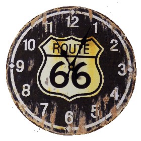 Väggklocka Route 66 (34cm)