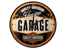 Väggklocka - Harley Davidson Garage