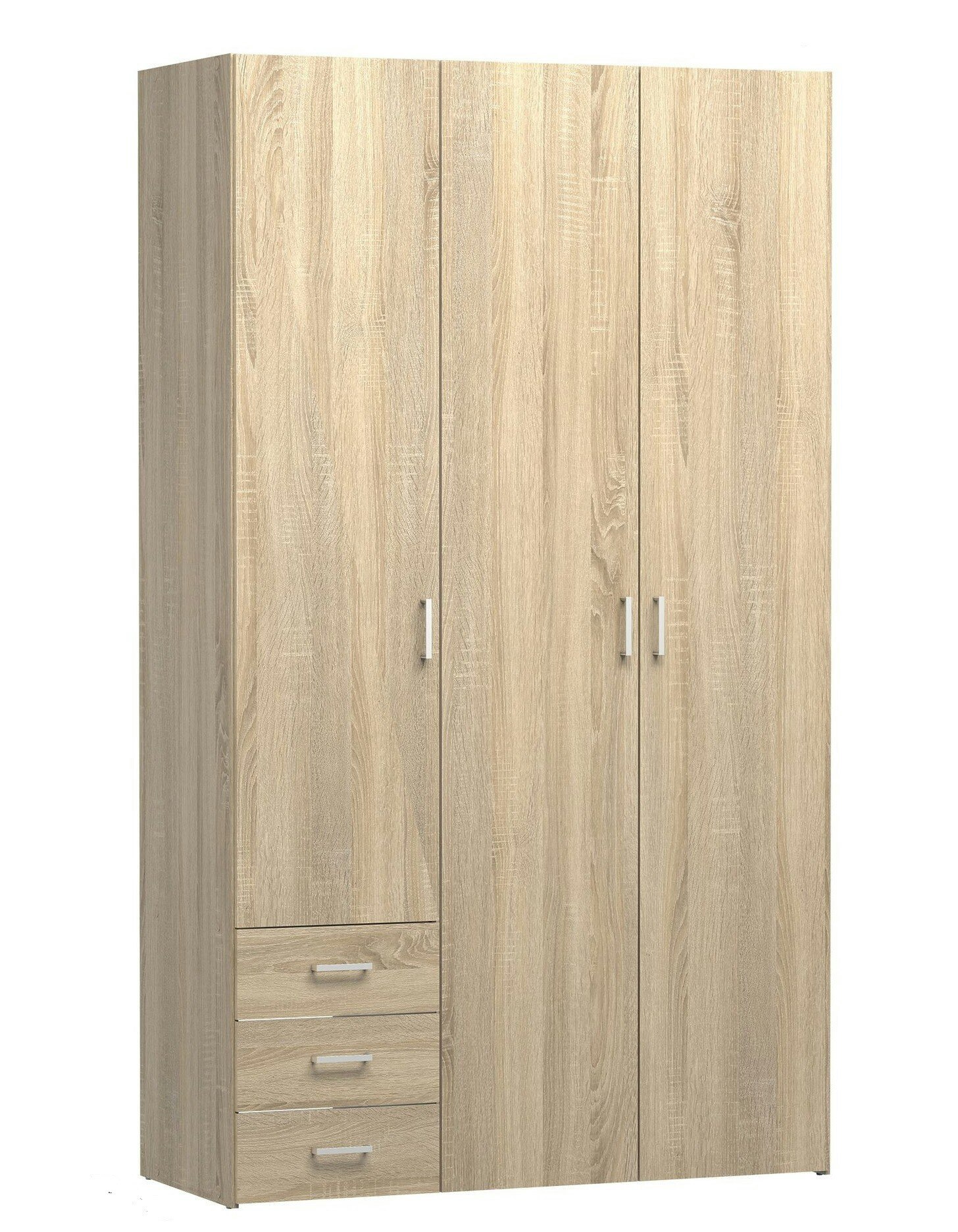 SPACE 70409 EK Garderob med 3 dörrar och 3 lådor