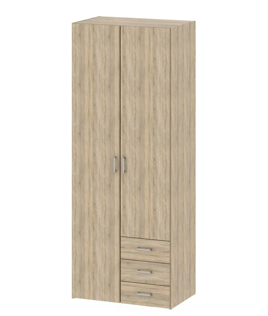 SPACE 70425 EK Garderob med 2 dörrar och 3 lådor