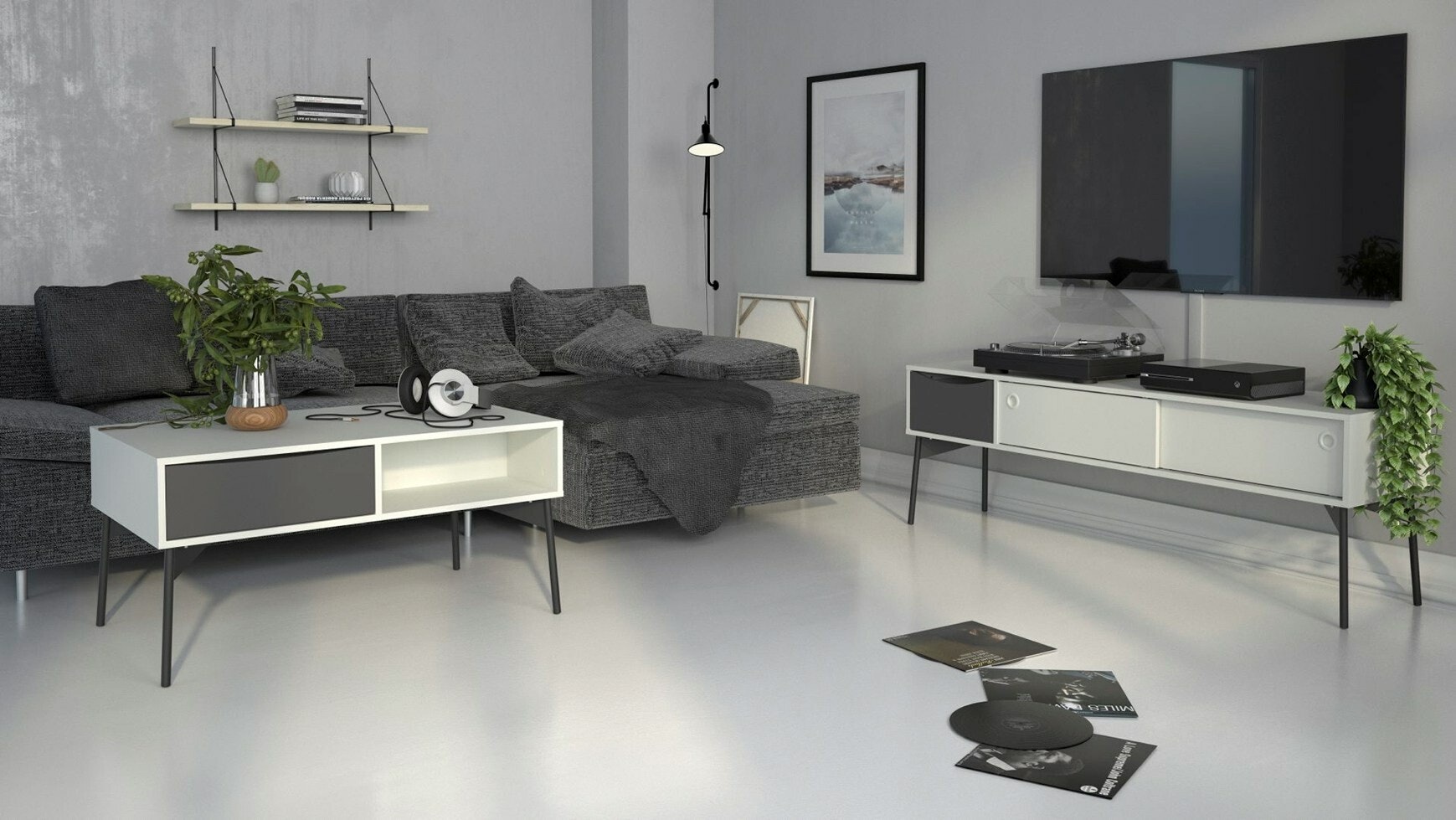 FUR VIT 86132 Tv-bänk