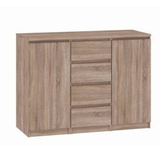 NAIA 76236 HICKORY Skänk med 2 dörrar och 4 lådor