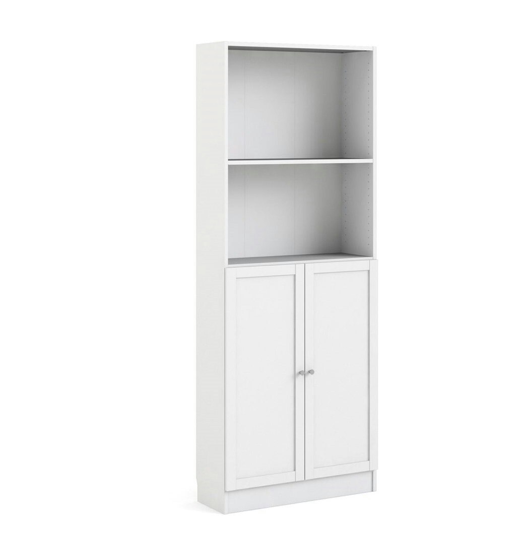 BASIC 71760/28 VIT Bokhylla med 2 dörrar