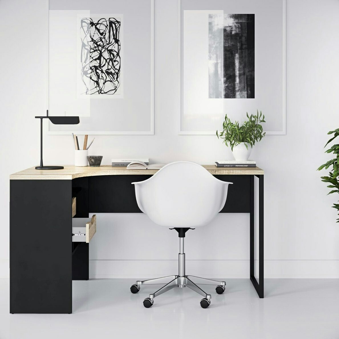 FUNCTION PLUS 80118 EK/SVART Skrivbord