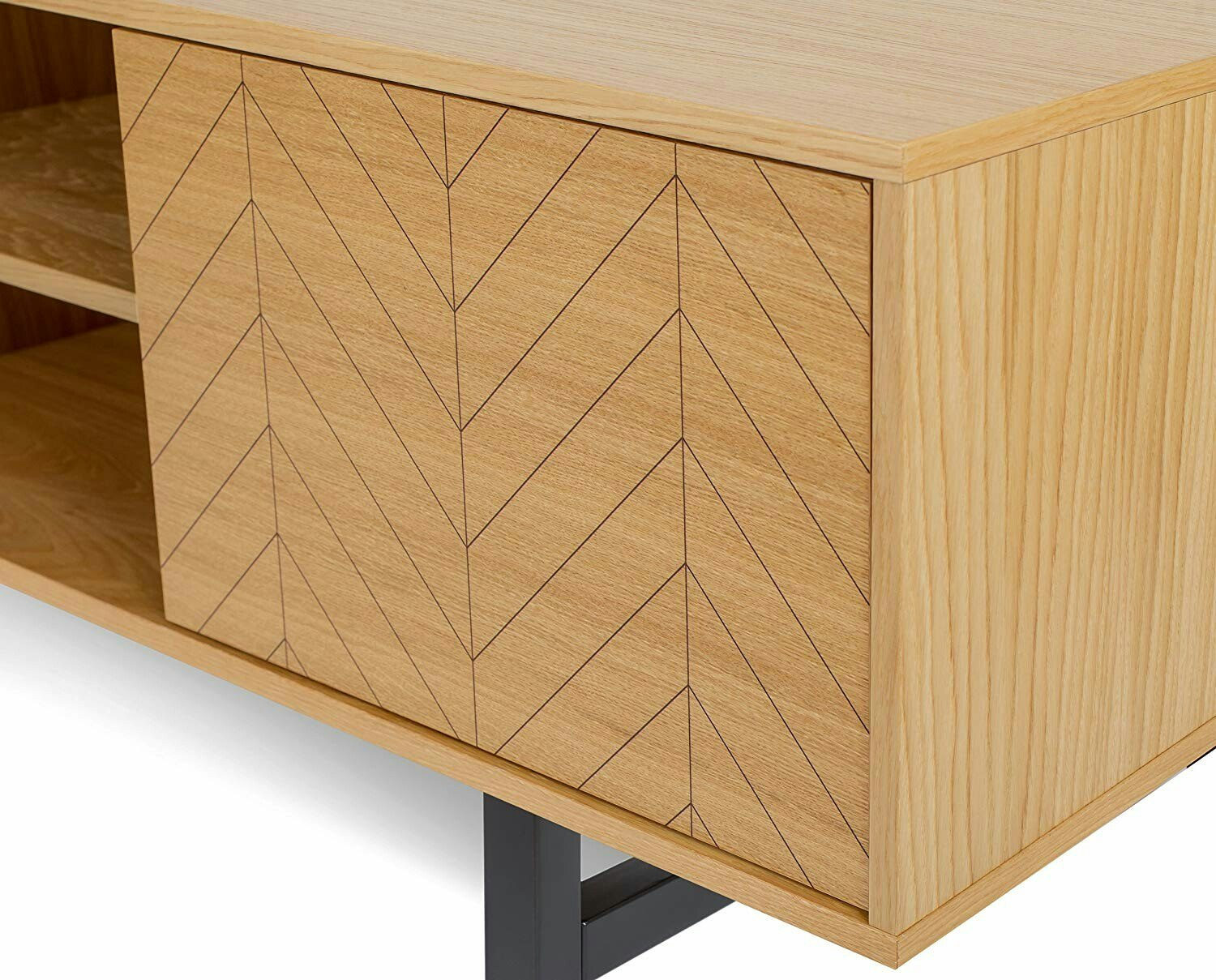 CAMDEN HERRINGBONE PRINT Tv-bänk