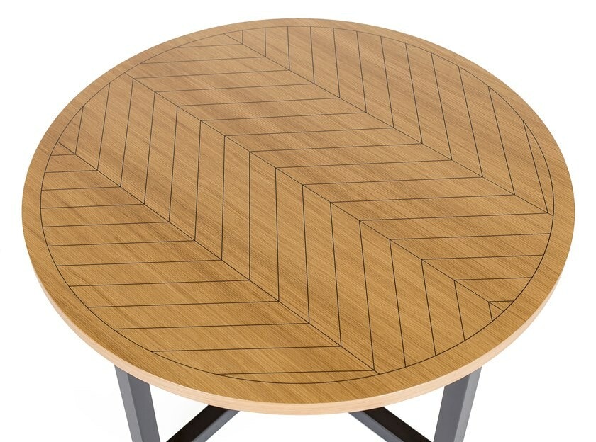 CAMDEN HERRINGBONE 80 Rund soffbord