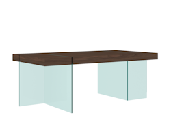 Matbord i glas och trä - SOHO 16