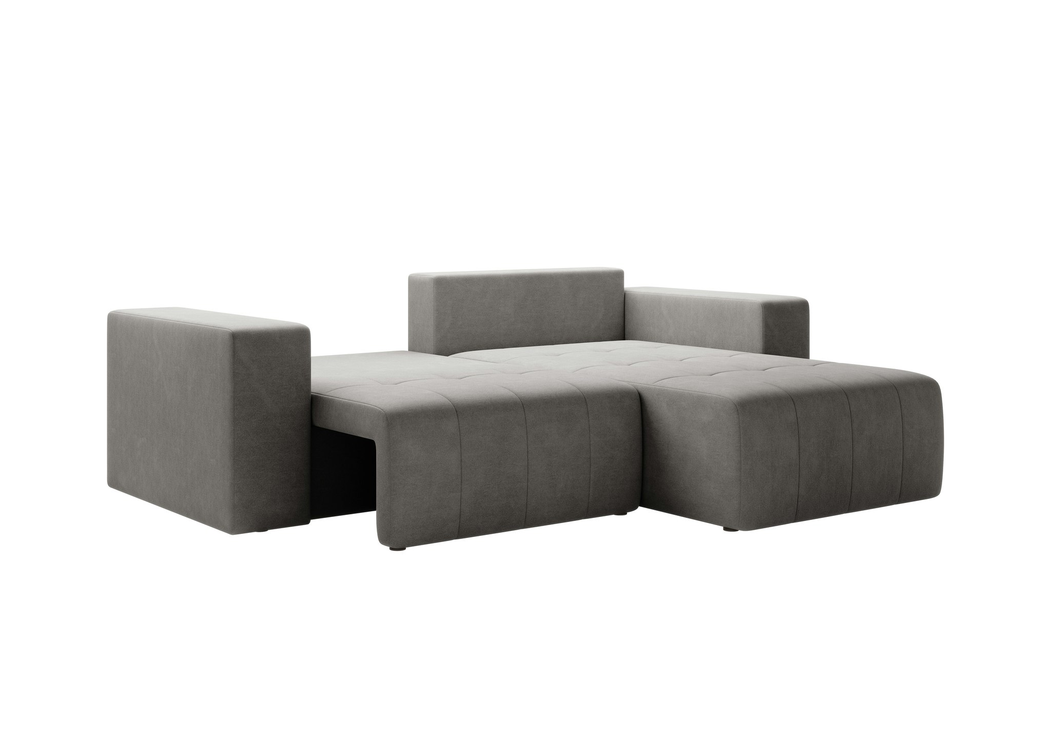 Bäddsoffa Divan Askgrå - VERTINO