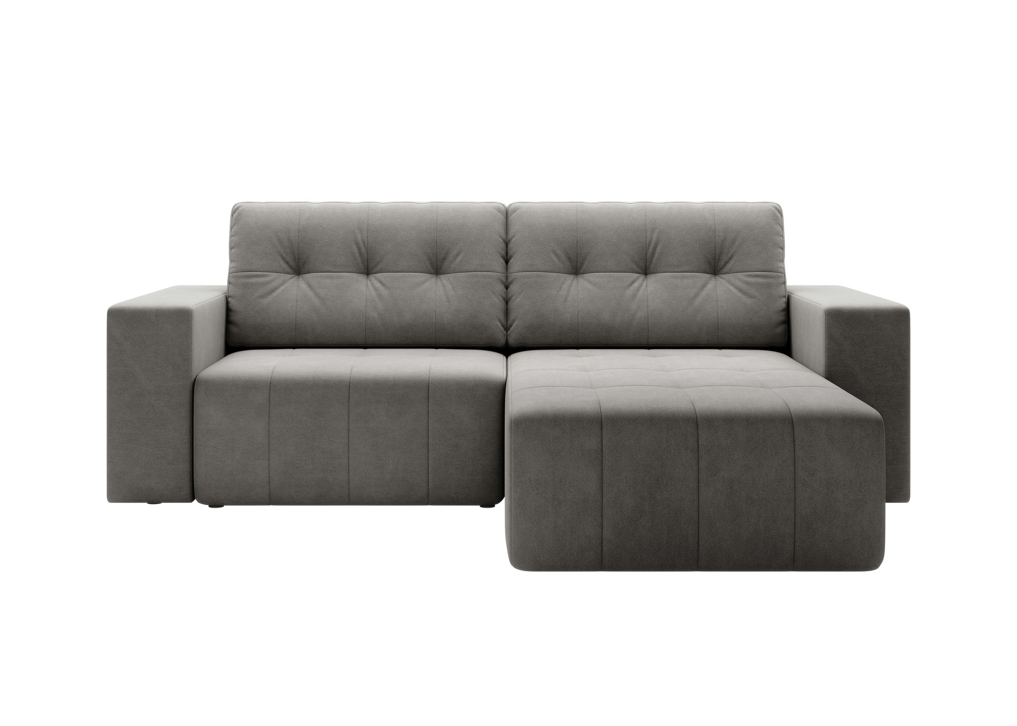 Bäddsoffa Divan Askgrå - VERTINO