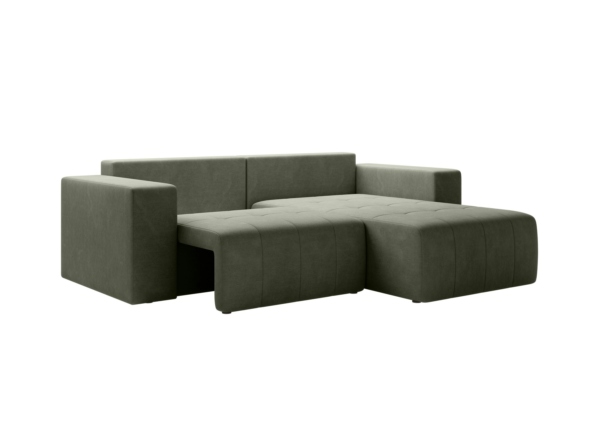 Bäddsoffa Divan Ljusgrön - VERTINO