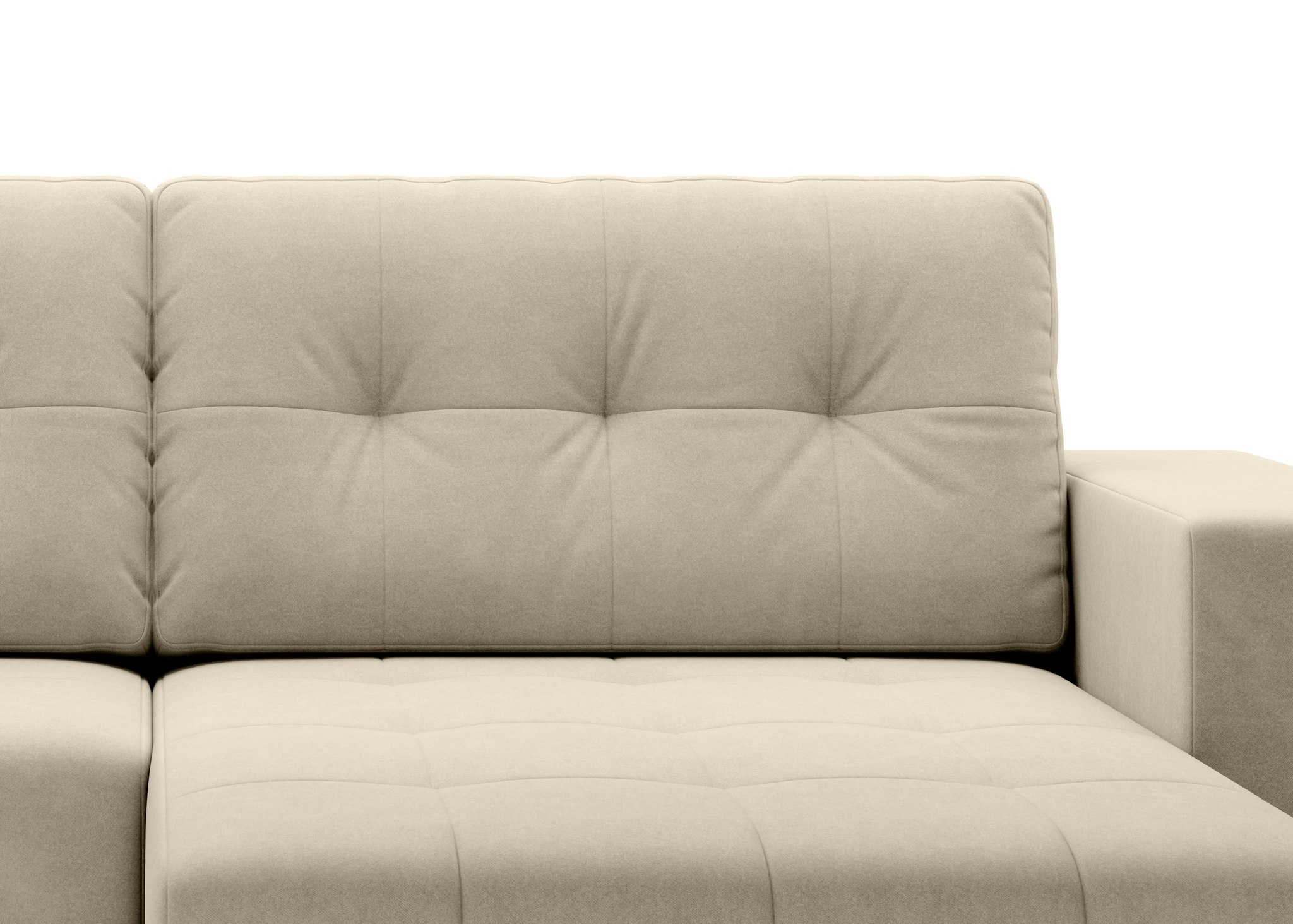 Bäddsoffa Divan Ljusbeige - VERTINO
