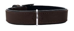 HUNTER Hundhalsband Softie Konstläder Brun/Svart