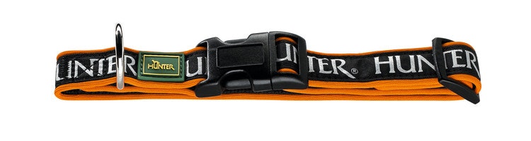 HUNTER Hundhalsband Oakland Neopren Reflex Orange/Svart