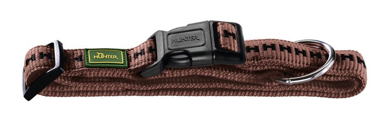 HUNTER Hundhalsband Power Grip Brun