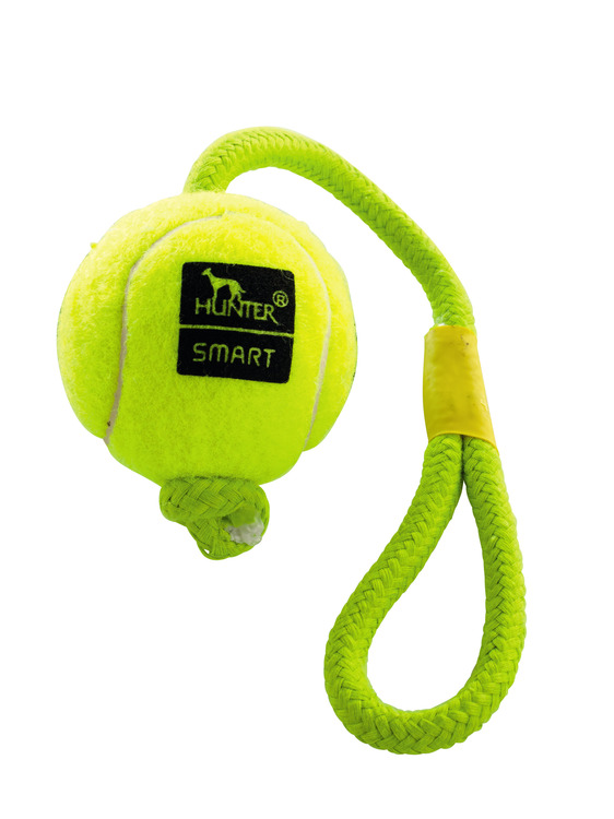 HUNTER Hundleksak Tennisboll med rep