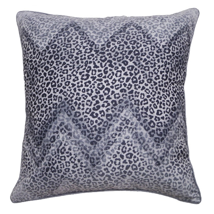 Kuddfodral Leopardmönster Grå 50x50 cm - Lillytex - Hemtextil online