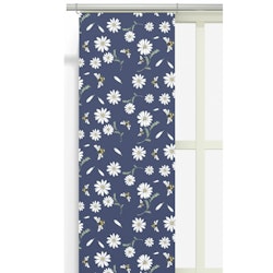 Panelgardiner Blomstersurr Mörkblå 2-pack - Arvidssons Textil