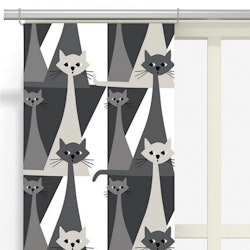 Panelgardiner Katten Kitty Grå 2-pack - Arvidssons Textil