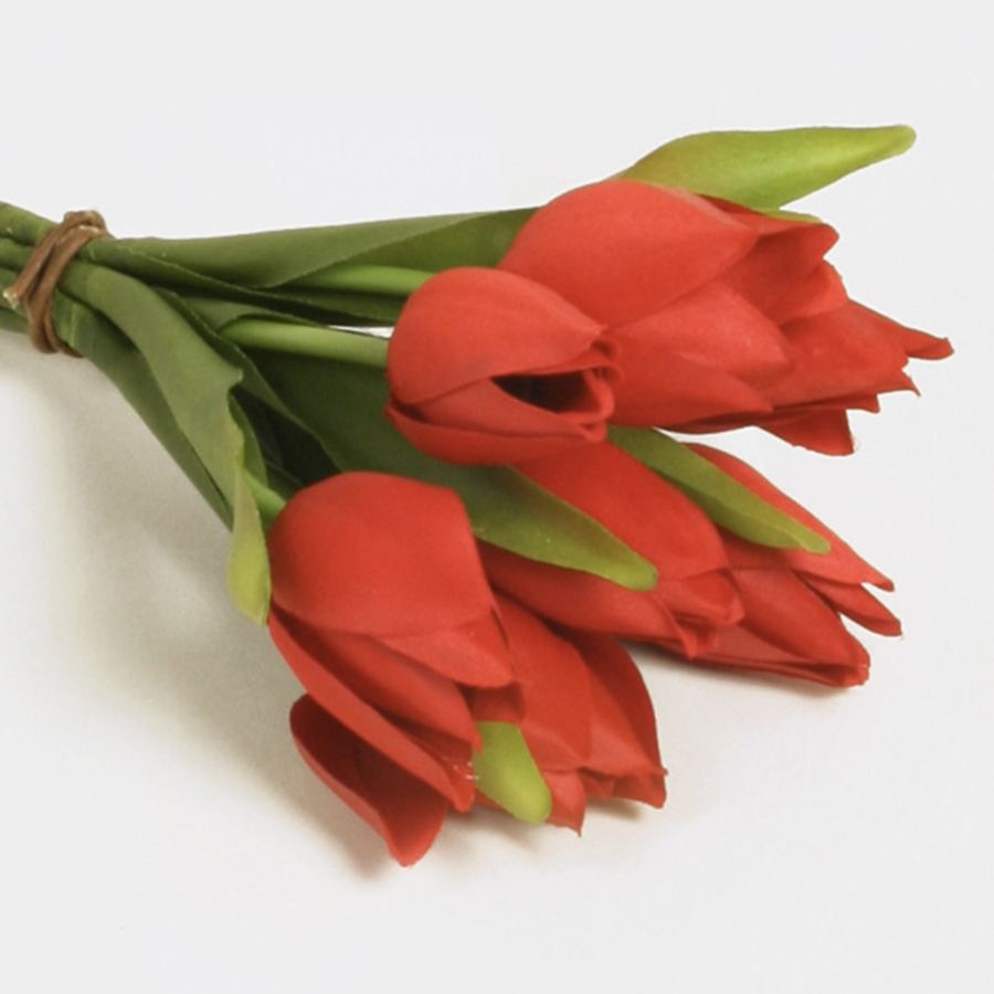 Konstväxt Tulpanbukett Röd 20 cm