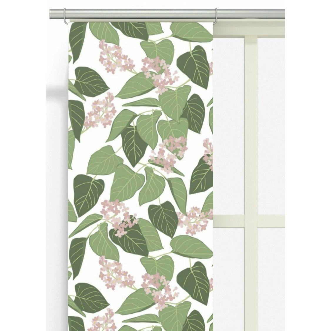 Panelgardiner Vid Fikabordet Rosa 2-pack - Arvidssons Textil