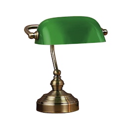 Bordslampa Bankers 25 cm Grön