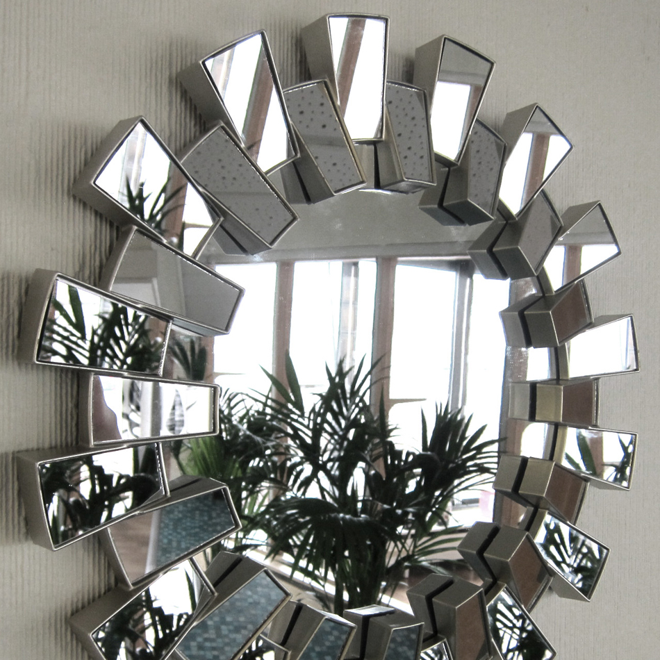 Spegel Cholet Silver Ø38 cm