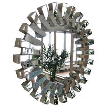 Spegel Cholet Silver Ø50 cm